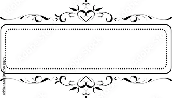 Obraz vector frames black on a white background