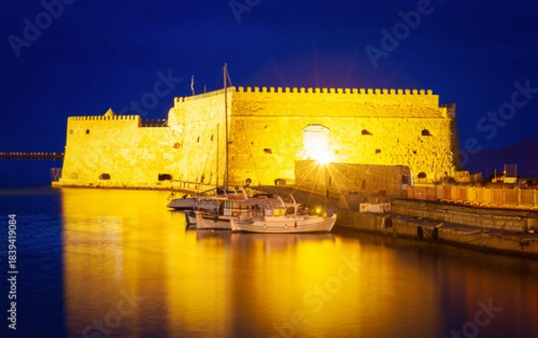 Obraz Koules Fortress in Heraklion city, Crete island, Greece