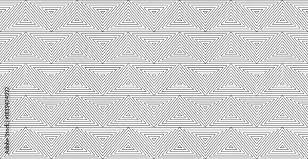 Obraz Subtle Light Gray Chevron Zig-Zag Seamless Pattern with Dot Texture for Modern Minimalist Background and Wallpaper Design