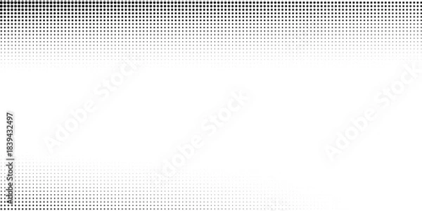 Fototapeta Halftone dotted background. Halftone effect vector pattern. Circle dots isolated on the white background.
