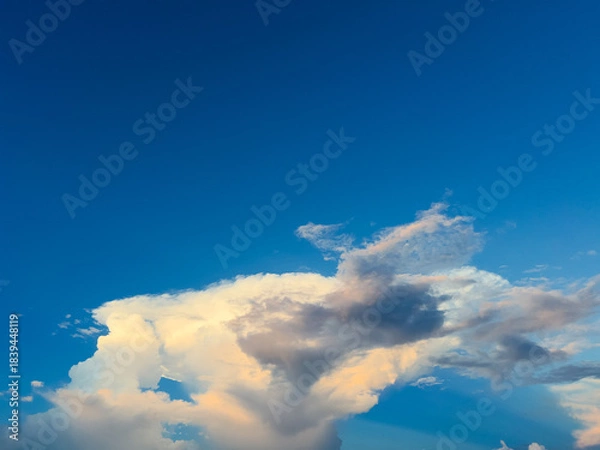 Obraz Bright Blue Sky with Clouds