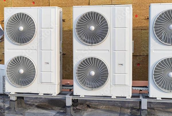 Fototapeta air conditioning compressors