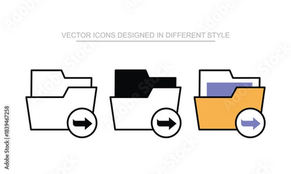 Obraz Shared Folder vector icon stock isolated on white sheet