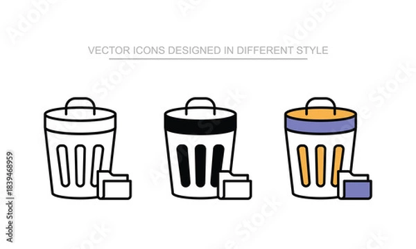 Obraz File Delete vector icon stock isolated on white sheet