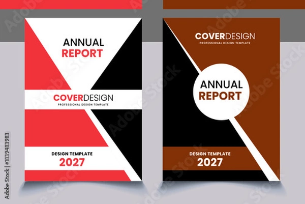 Fototapeta modern unique cover design sample