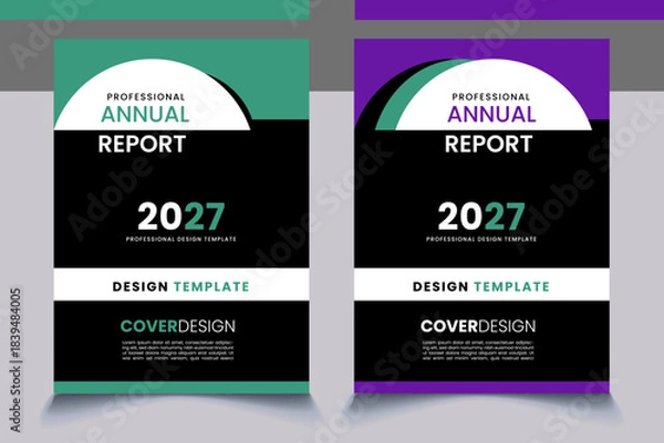 Fototapeta modern unique cover design sample