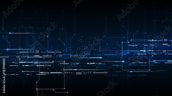 Fototapeta vector abstract background technology illustration communication data security