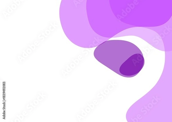 Obraz Abstract purple fluid shapes background