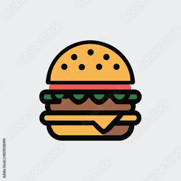 Obraz fast food hamburger