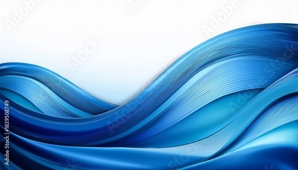 Obraz Stylish Elegant Blue Wave Background
