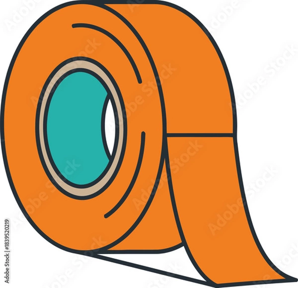 Obraz Orange letter A icon symbol sign button illustration logo vector circle business round concept web design