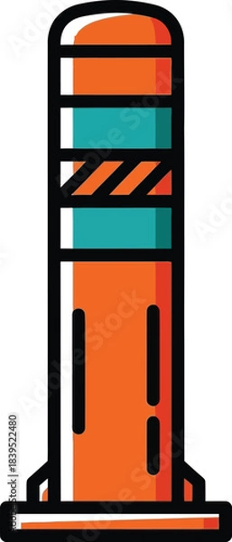 Obraz Modern business office building vector illustration symbol set