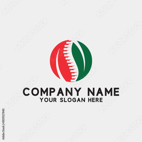 Obraz healthy wellness healing logo design vector