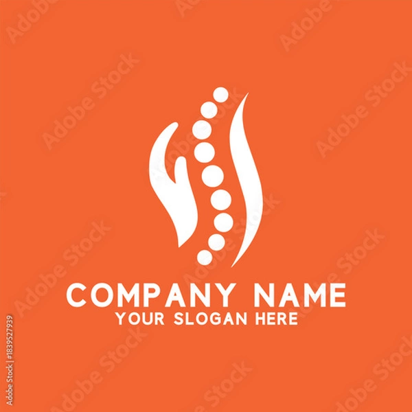 Obraz healthy wellness healing logo design vector