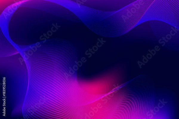 Obraz abstract blue & purple graphic art work  background