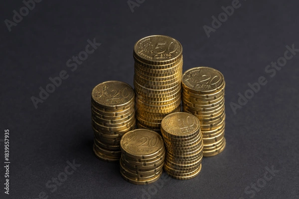 Obraz stack of coins