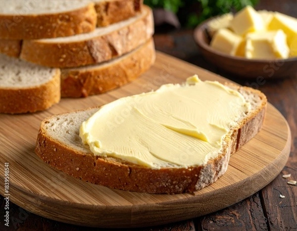 Obraz  Pão com manteiga 
