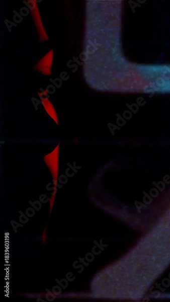 Obraz Film Burn Transition Vertical 04