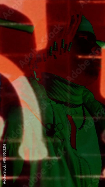 Obraz Film Burn Transition Vertical 07