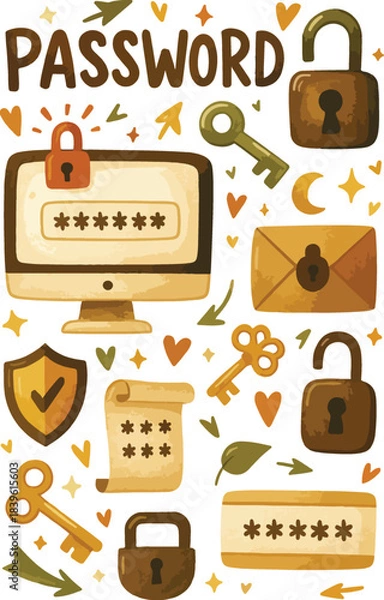 Obraz Password Security and Access