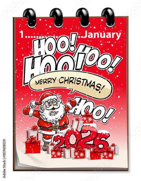 Fototapeta gift year calendar [Converted].ai