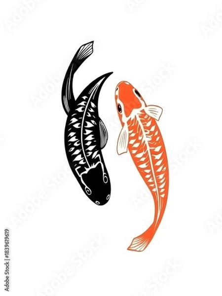 Obraz shrimp on white background