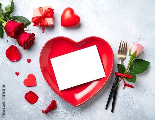 Obraz Valentine's Day dinner setting