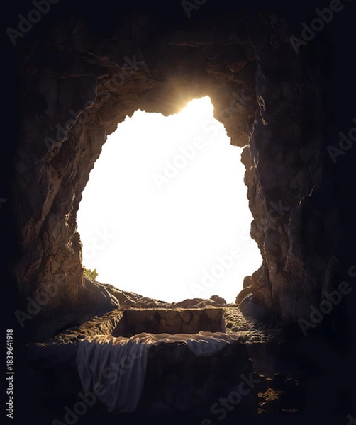 Obraz 예수님의 부활의 상징 돌무덤 - 부활절