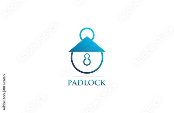 Fototapeta abstract padlock logo