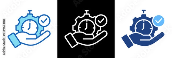 Obraz Lean Management triplestyle icon