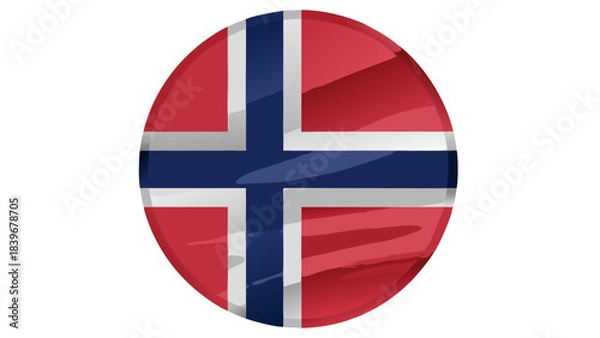 Obraz iceland flag button