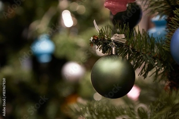 Obraz Christmas Tree Decoration Closeup