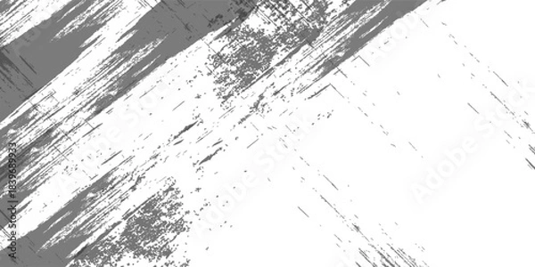 Fototapeta  Grunge black and white pattern black and white vector of a cracked land grungy texture, backdrop; gray; grain; desert; earth;