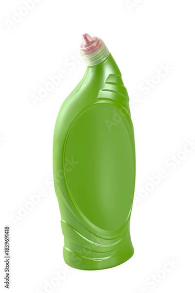 Obraz green plastic bottle isolated