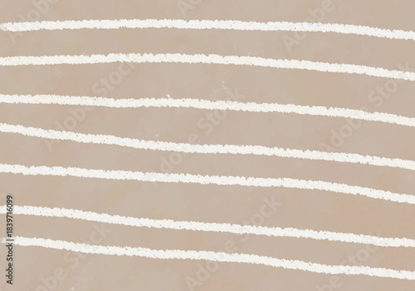 Obraz クレヨンタッチのストライプ背景（ベージュ・ブラウン系）