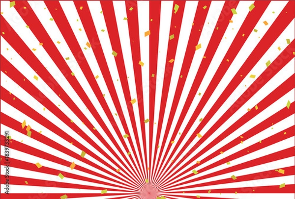 Obraz 日の出　金　和柄　年賀状　背景	