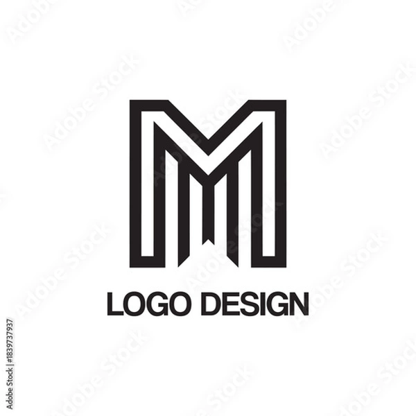 Fototapeta m logo design template