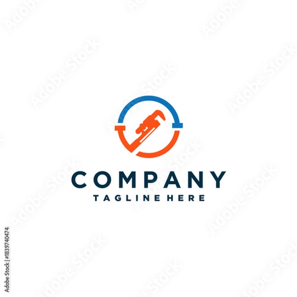 Obraz Plumbing logo design template