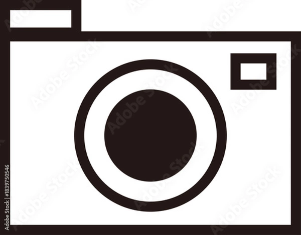 Obraz 線画のカメラアイコン