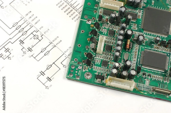 Obraz printed circuit board and electronic scheme