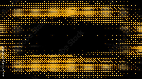 Obraz abstract dotted black and yellow background