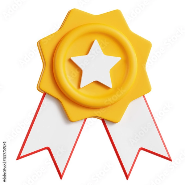 Obraz Star Badge 3D Icon