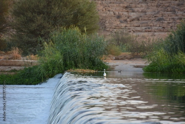 Obraz small waterfall in a river