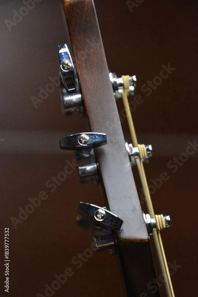 Obraz Classical guitar and classic violin up close