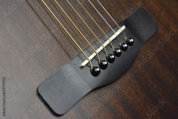 Obraz Classical guitar and classic violin up close