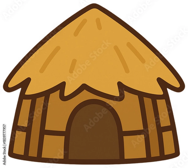 Obraz Traditional Hut – Simple Shelter Structure