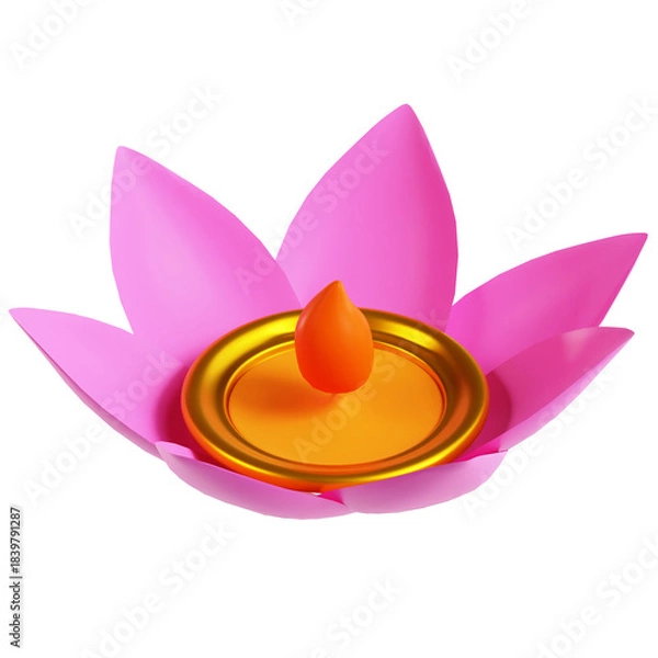 Obraz Lotus 3D Icon