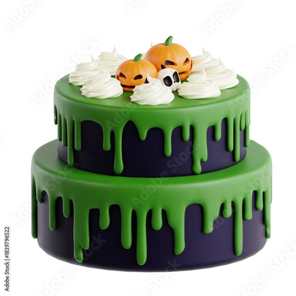 Obraz Halloween Cake 3D Icon