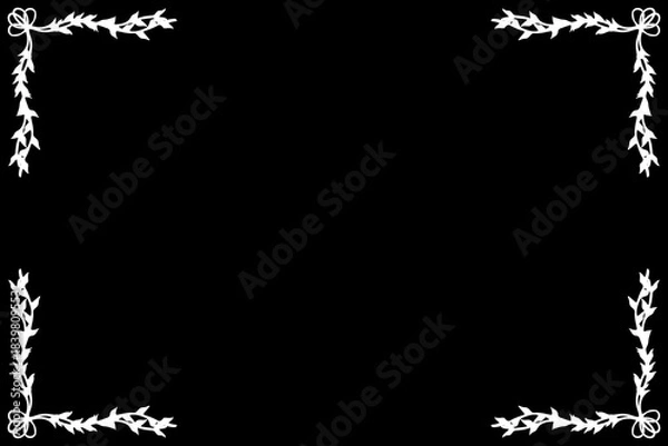 Fototapeta Simple Background Frame, Unique Background, Black and White Color Background, Unique Design 