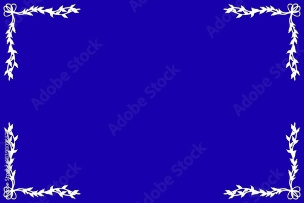 Fototapeta Simple Background Frame, Unique Background, Blue and White Color Background, Unique Design 